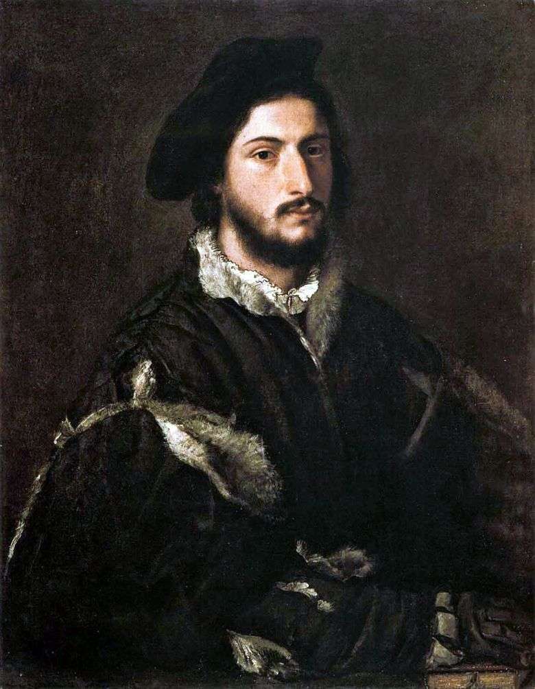 Retrato de Vicenzo Mosti   Tiziano Vecellio