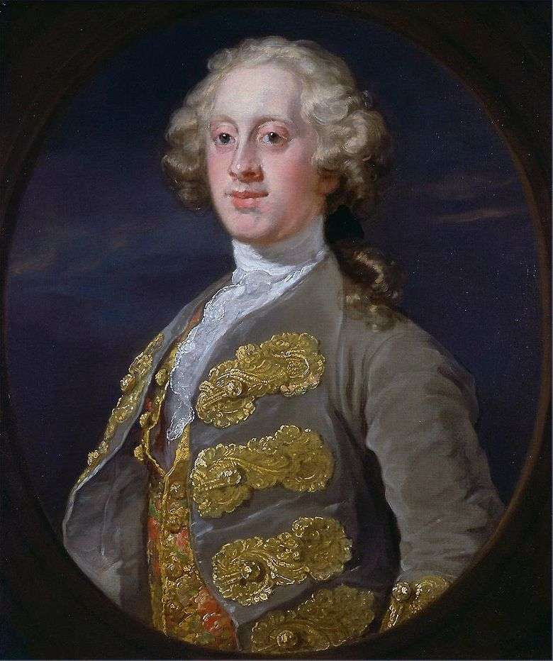 Retrato de William Cavendish, Marqués de Hartington   William Hogarth