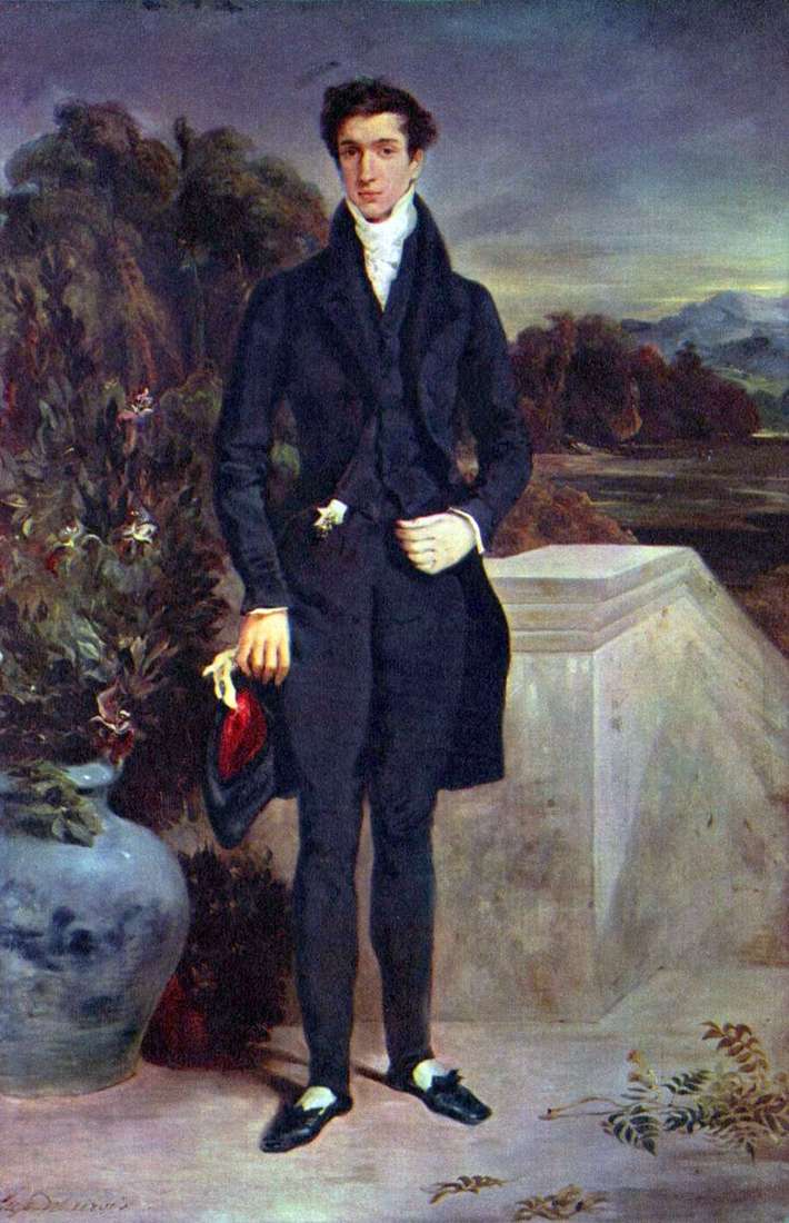 Retrato del barón Schwyter   Eugene Delacroix