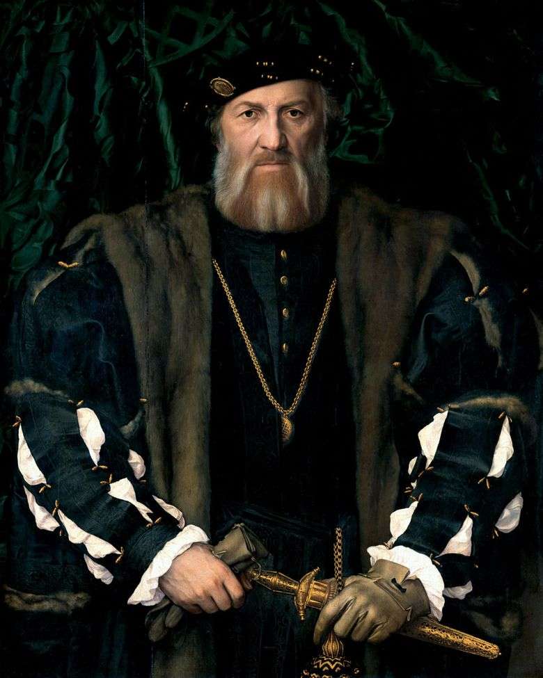 Retrato del embajador de Francia en Inglaterra, Sir Moret Charles de Solier   Hans Holbein