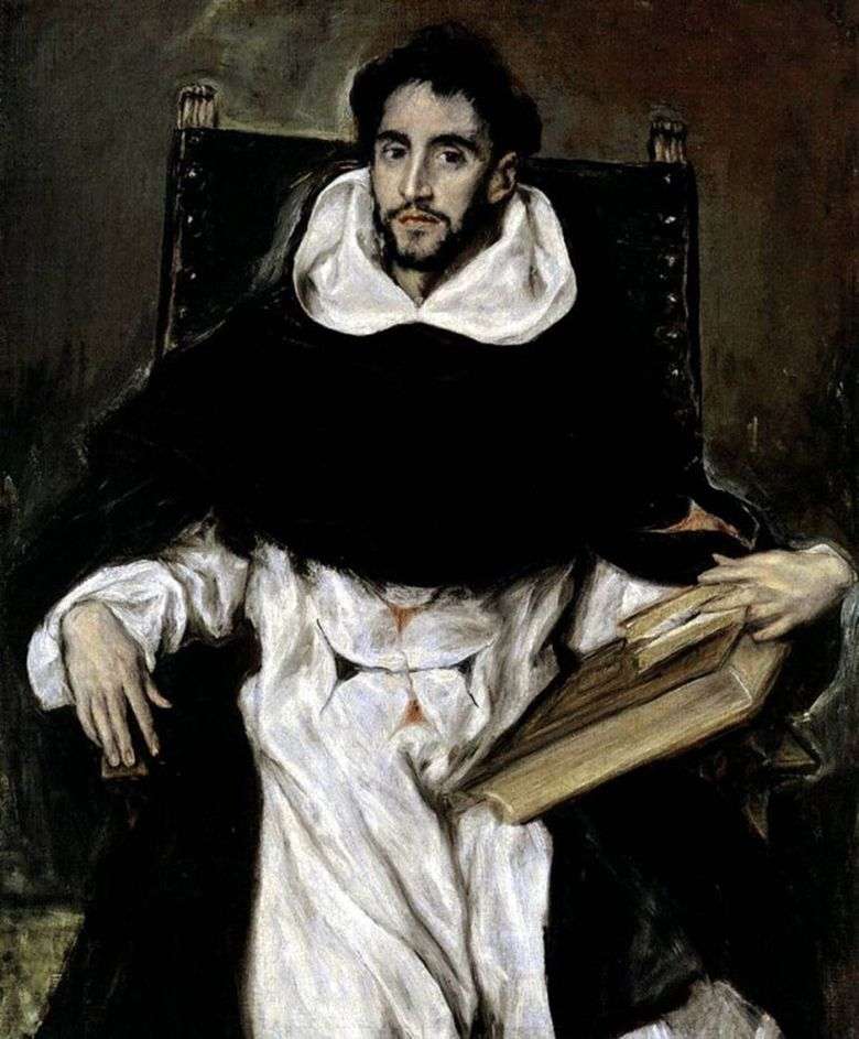 Retrato del monje Ortencio Paravisino   El Greco