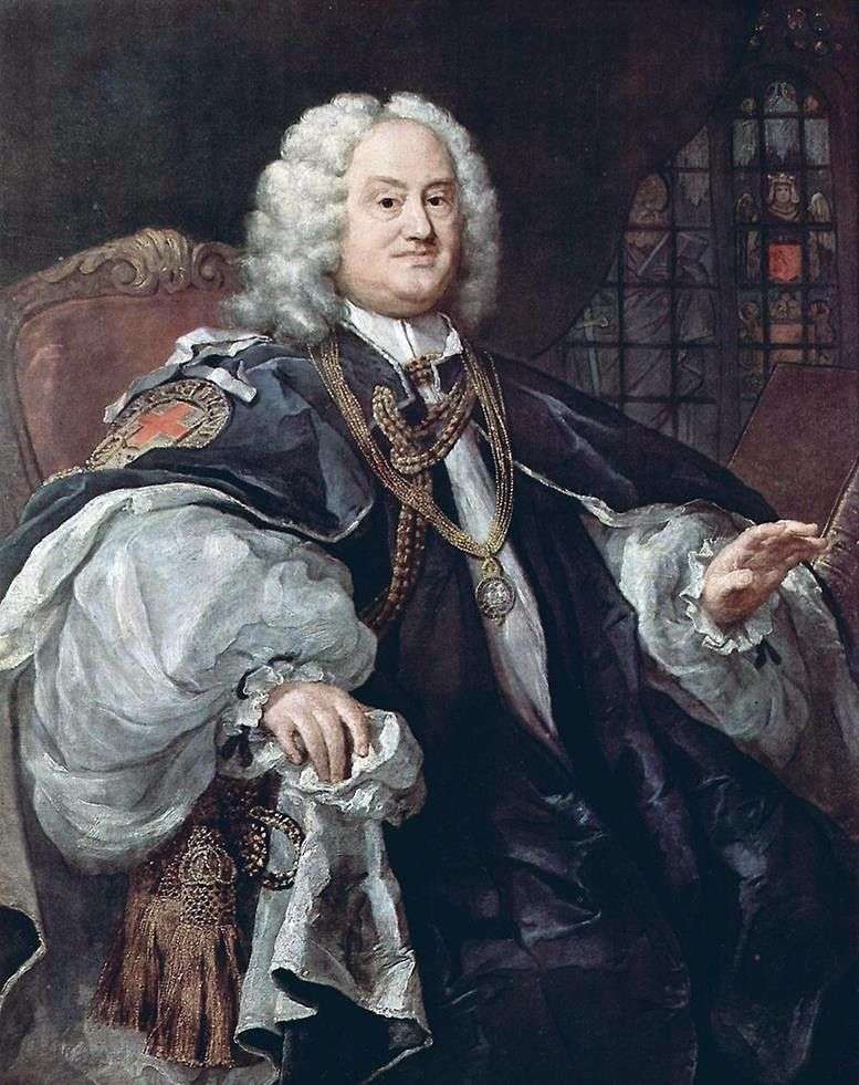 Retrato del obispo Houdley   William Hogarth