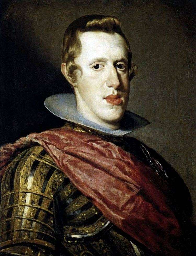 Retrato del rey de España Felipe IV en armadura   Diego Velásquez