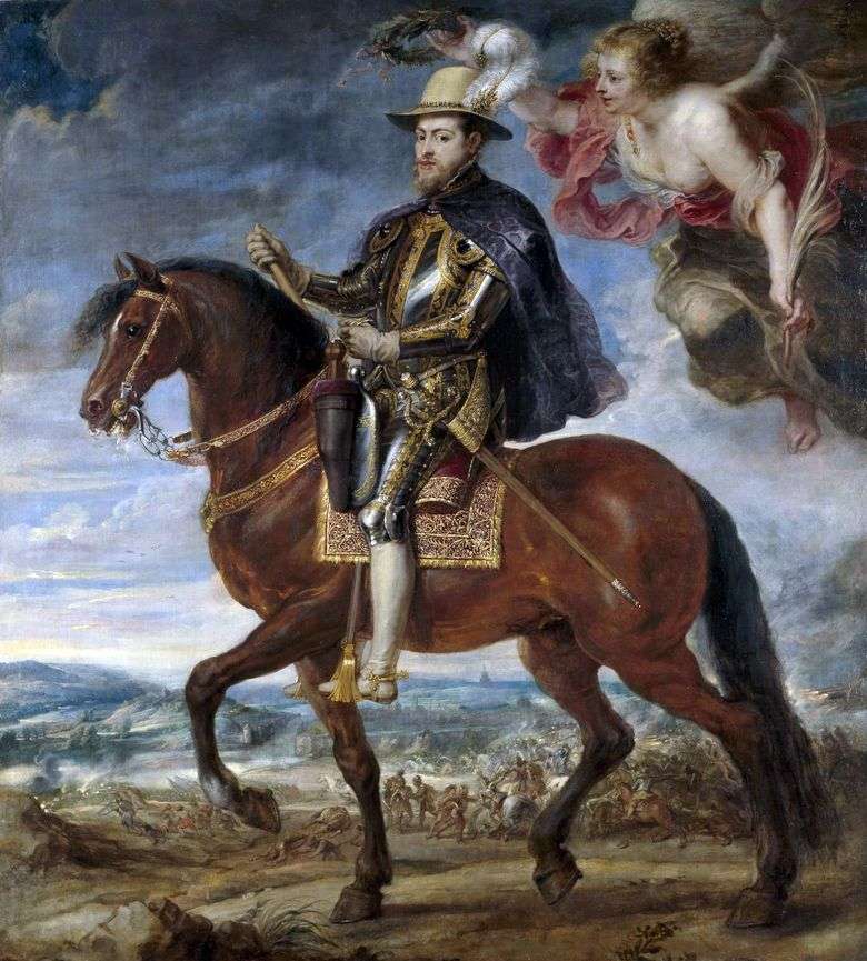 Retrato ecuestre de Felipe II   Peter Rubens