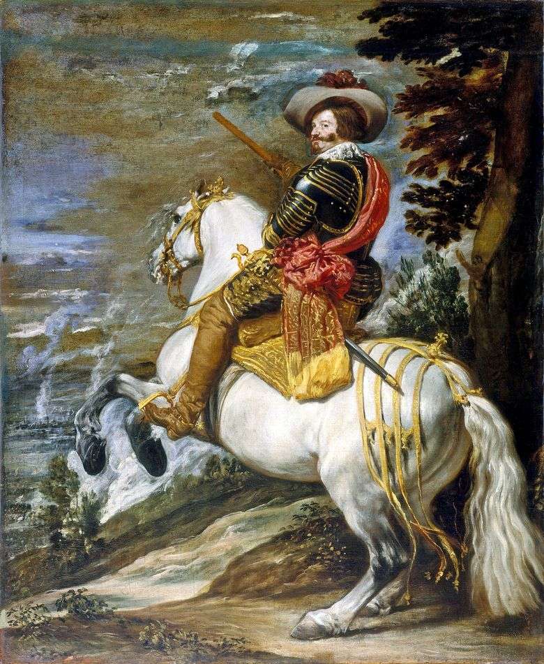 Retrato ecuestre del conde duque de Olivares   Diego Velásquez