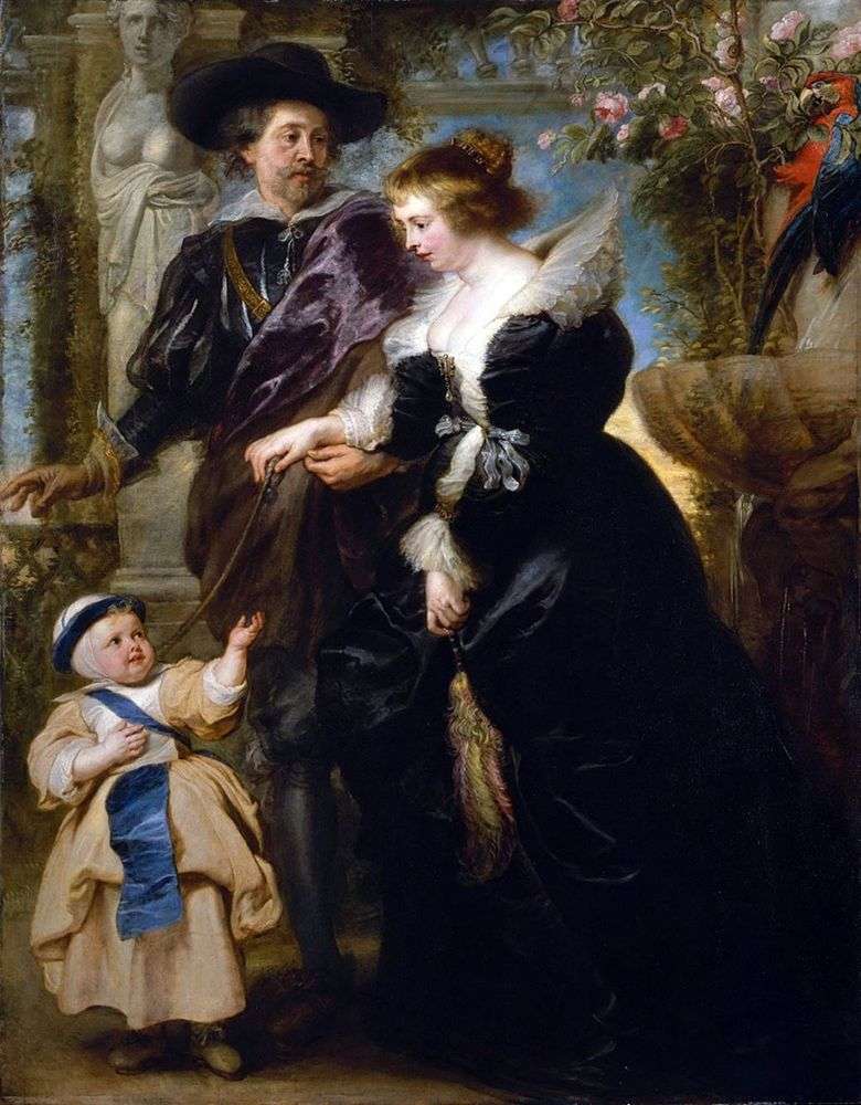 Rubens, su esposa y su hijo   Peter Rubens