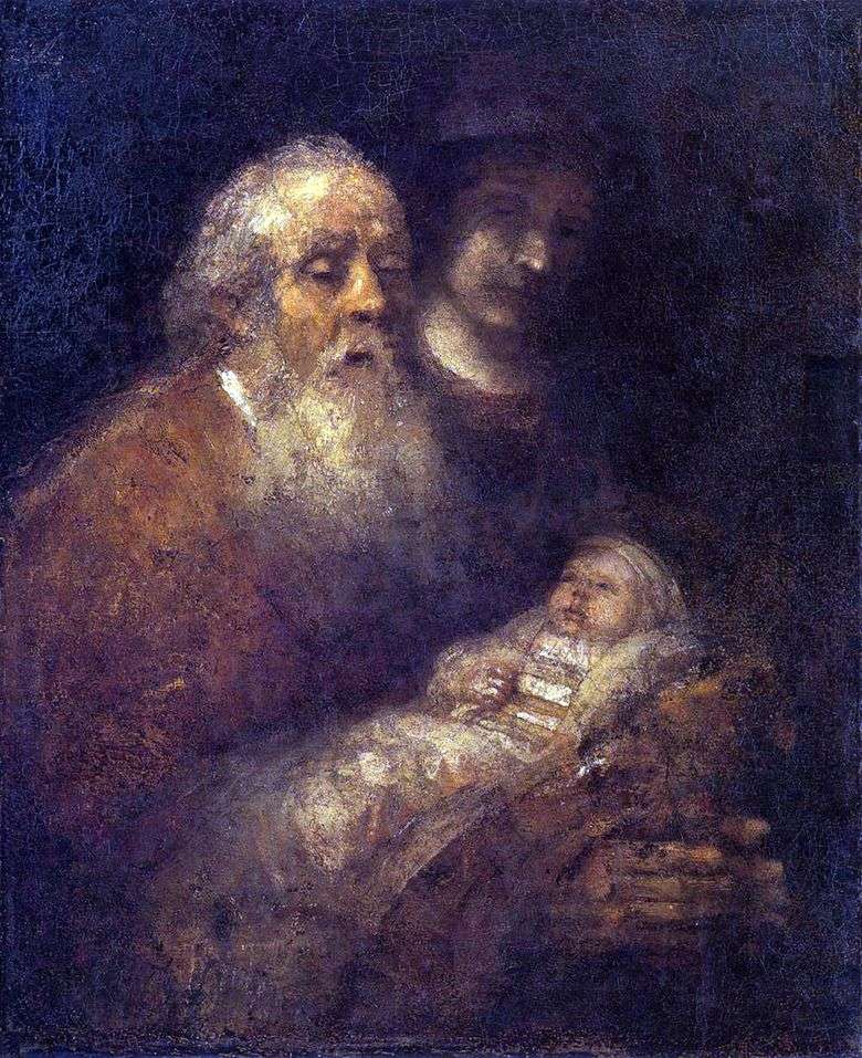 Simeon en el templo   Rembrandt Harmens Van Rhine