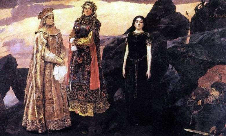 Tres princesas del inframundo   Victor Vasnetsov