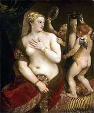 Venus con un espejo   Titian Vecellio