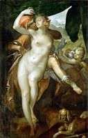 Venus y Adonis   Bartholomeus Spranger