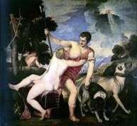 Venus y Adonis   Titian Vecellio