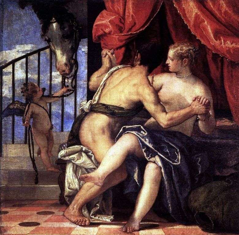 Venus y Marte con Cupido y el caballo   Paolo Veronese