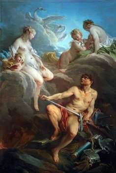 Venus y Vulcano con armas para Eneas   Francois Boucher