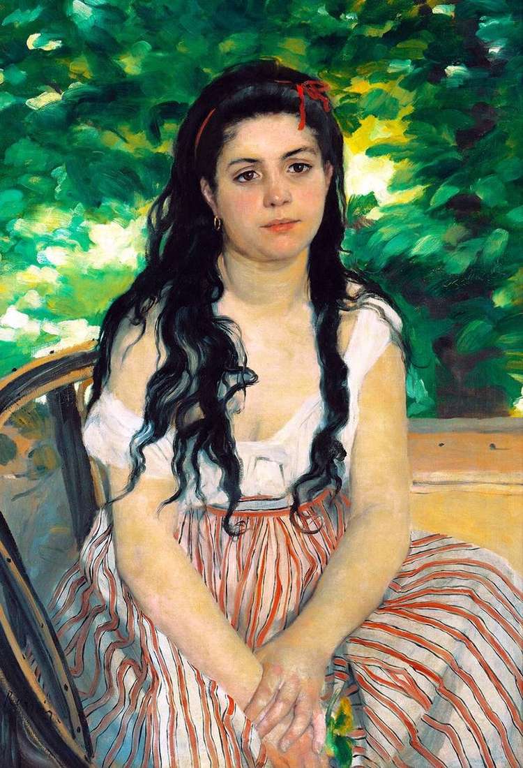 Verano (niña gitana)   Pierre Auguste Renoir