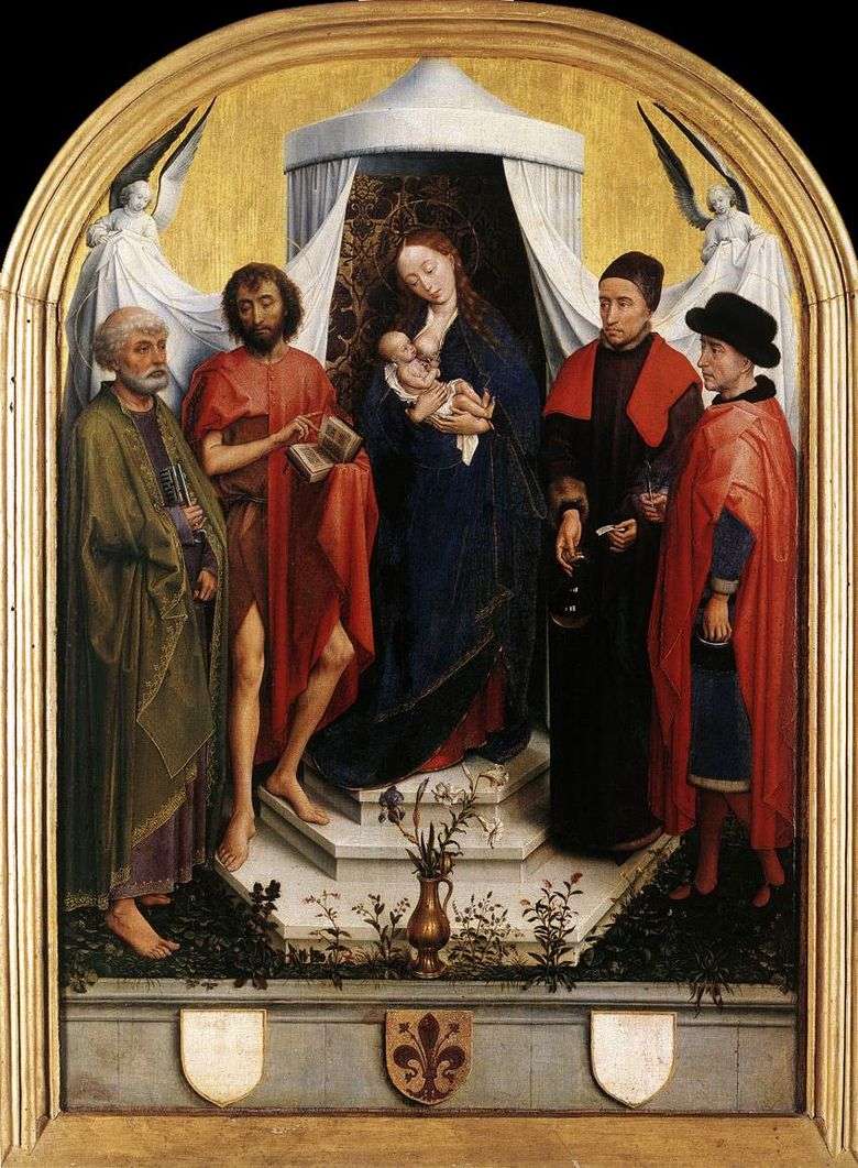 Virgen con el niño y los cuatro santos   Rogier van der Weyden