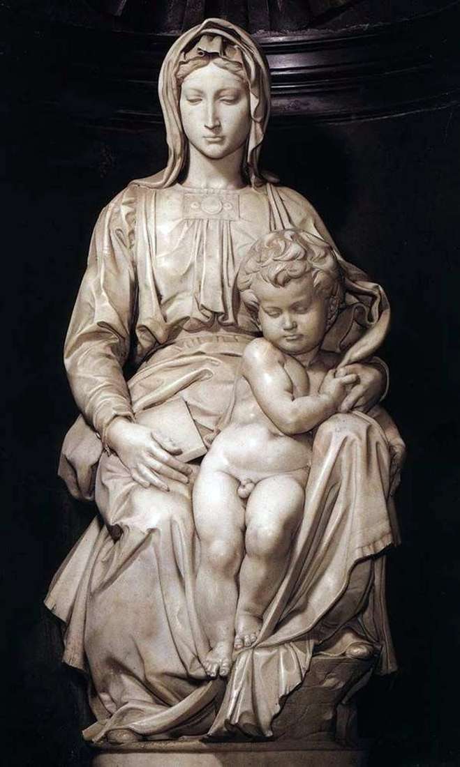 Virgen y el niño (escultura)   Michelangelo Buonarroti