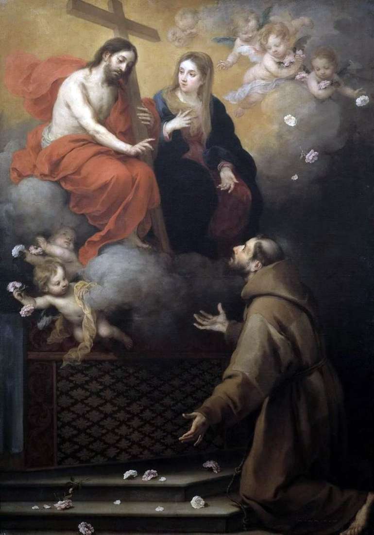 Visión de San Francisco   Bartolomeo Esteban Murillo