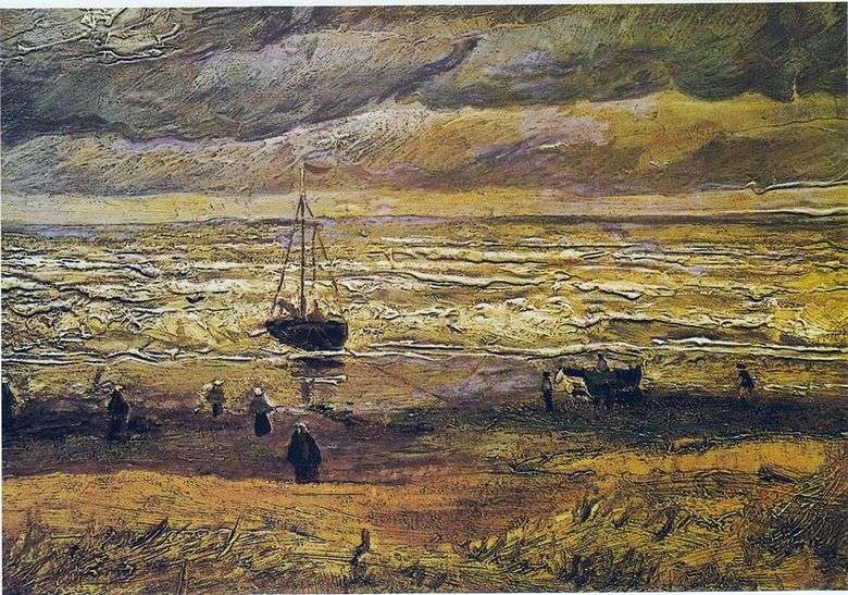 Vista del mar en Scheveningen   Vincent van Gogh