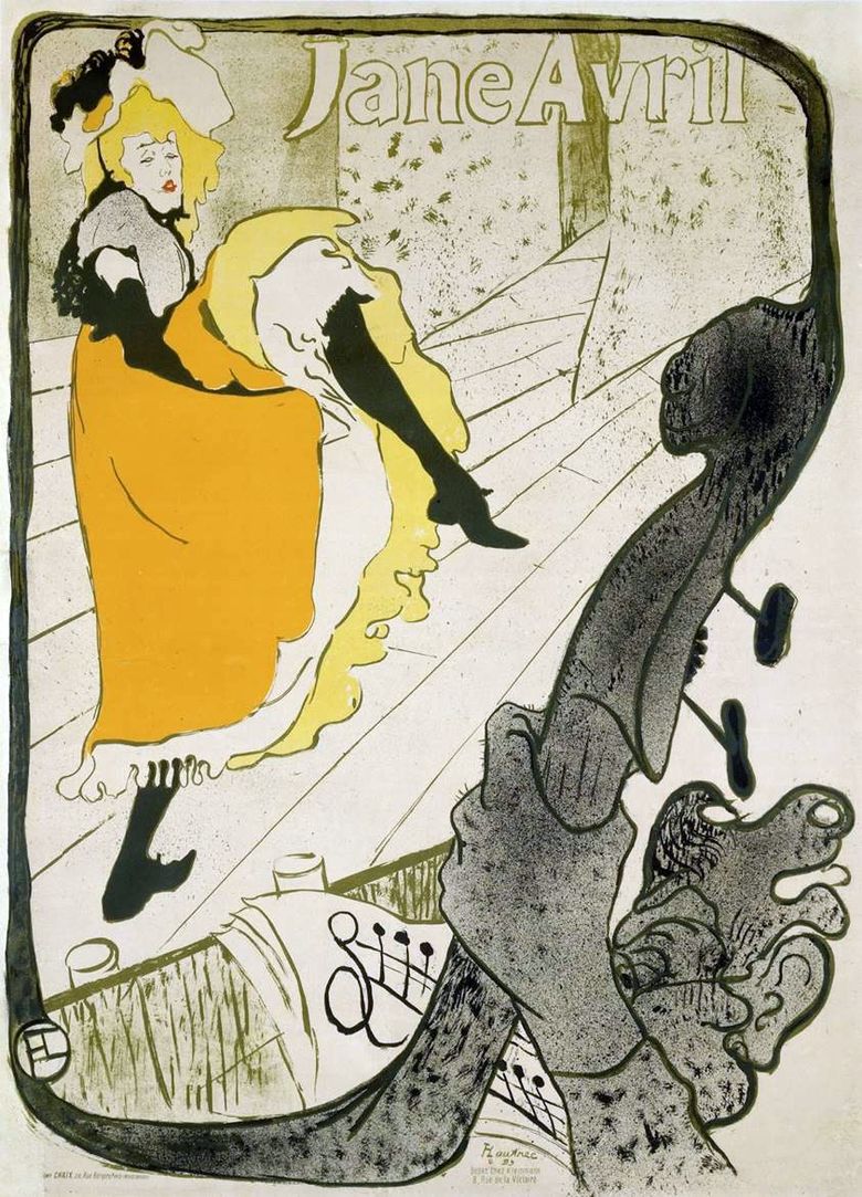 Affiche Jane Avril   Henri de Toulouse Lautrec