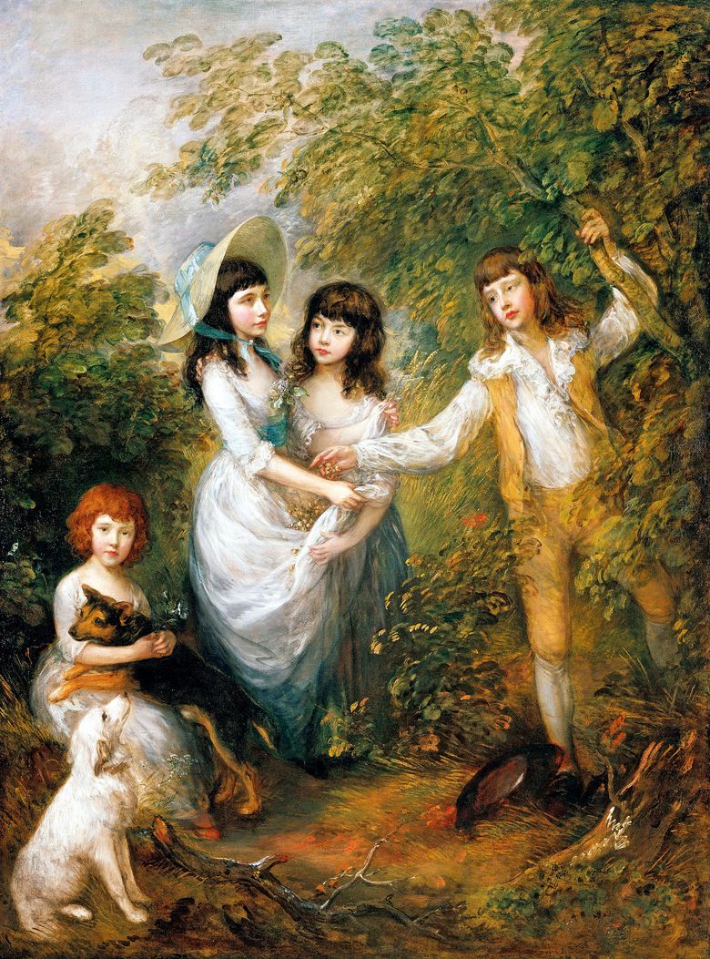 Portrait de groupe de Marsham Kids   Thomas Gainsborough