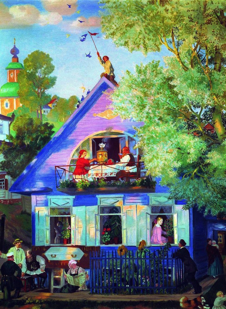 Maison bleue   Boris Kustodiev