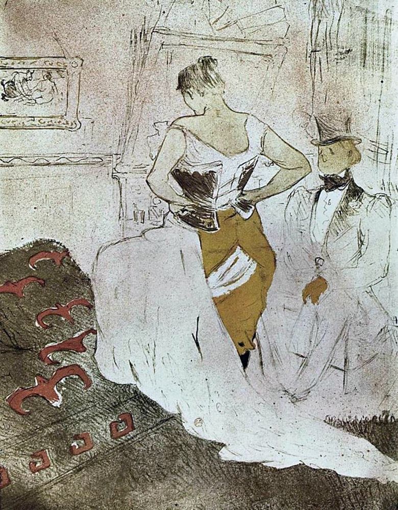 Fille en corset   Henri de Toulouse Lautrec