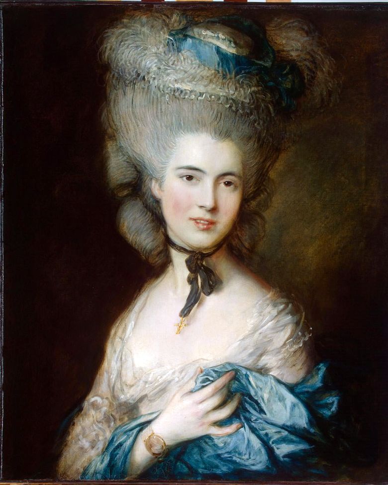 Portrait de la duchesse de Beaufort (Dame en bleu)   Thomas Gainsborough