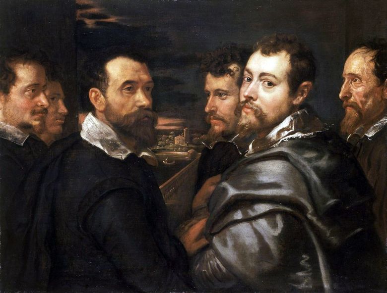 Autoportrait avec des amis mantous   Peter Rubens