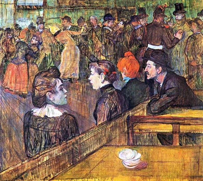 Salle de bal aux Moulins de la Galette   Henri de Toulouse Lautrec