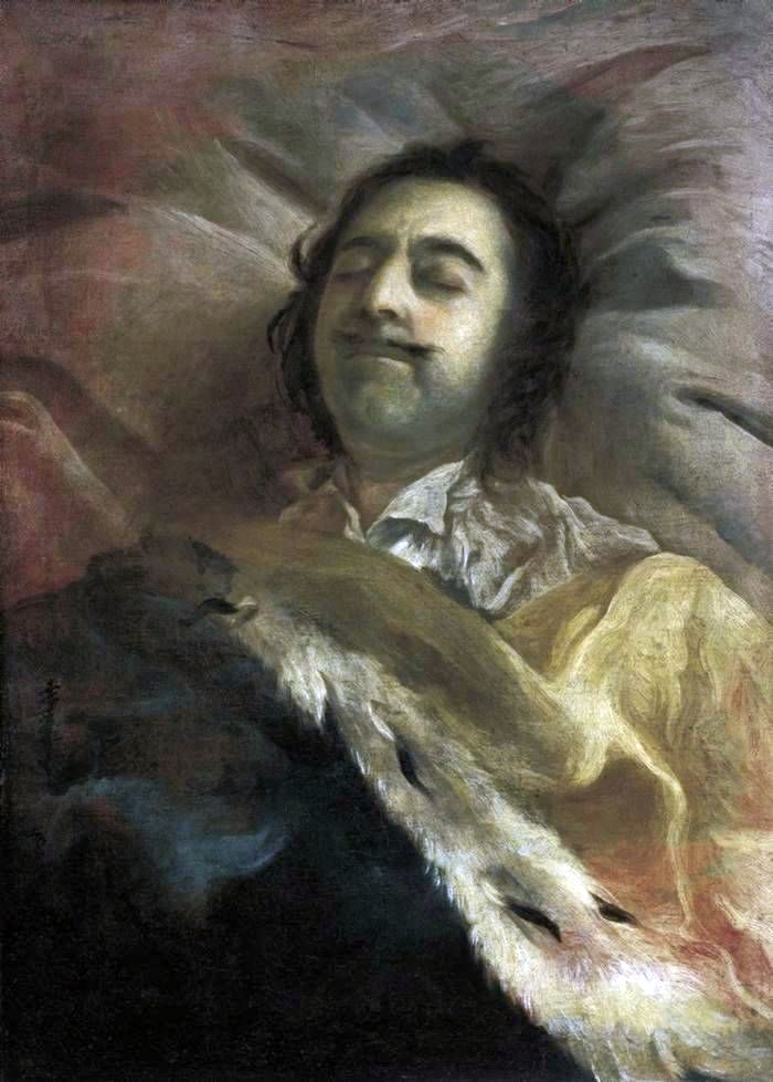 Pierre I sur le lit de mort   Ivan Nikitin