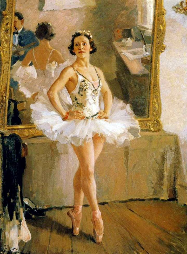Portrait de la ballerine O. V. Lepeshinskaya   Alexander Gerasimov