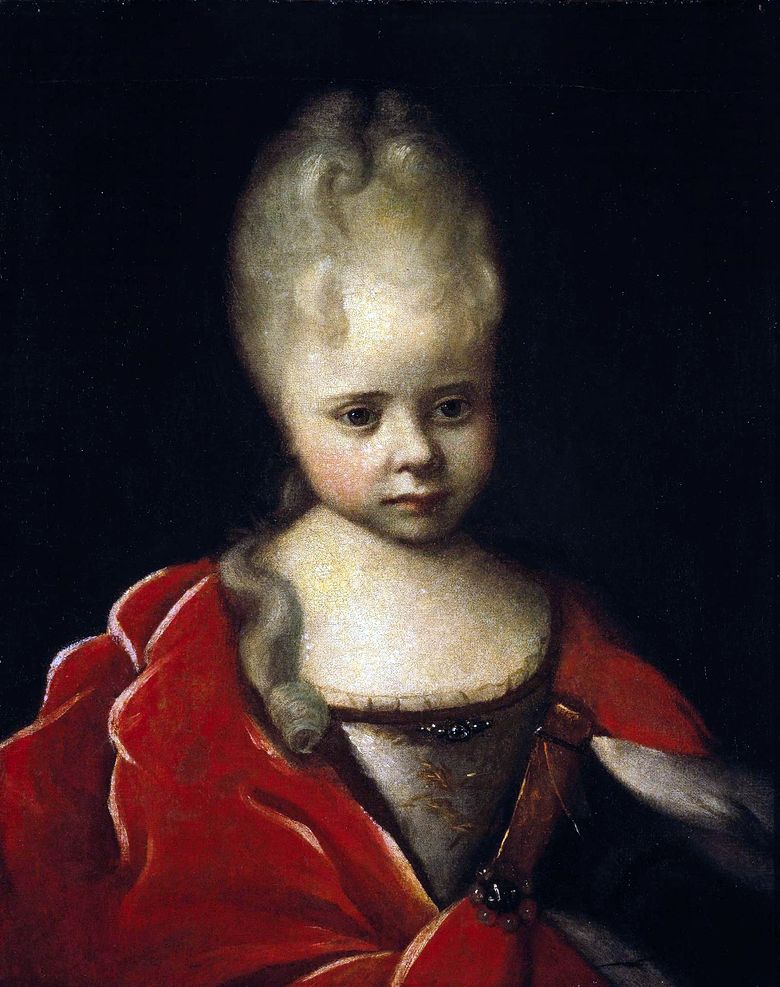 Portrait dElizabeth Petrovna enfant   Ivan Nikitin