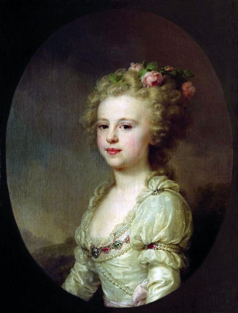 Portrait de la grande duchesse Alexandra Pavlovna dans lenfance   Johann Baptist Lampi