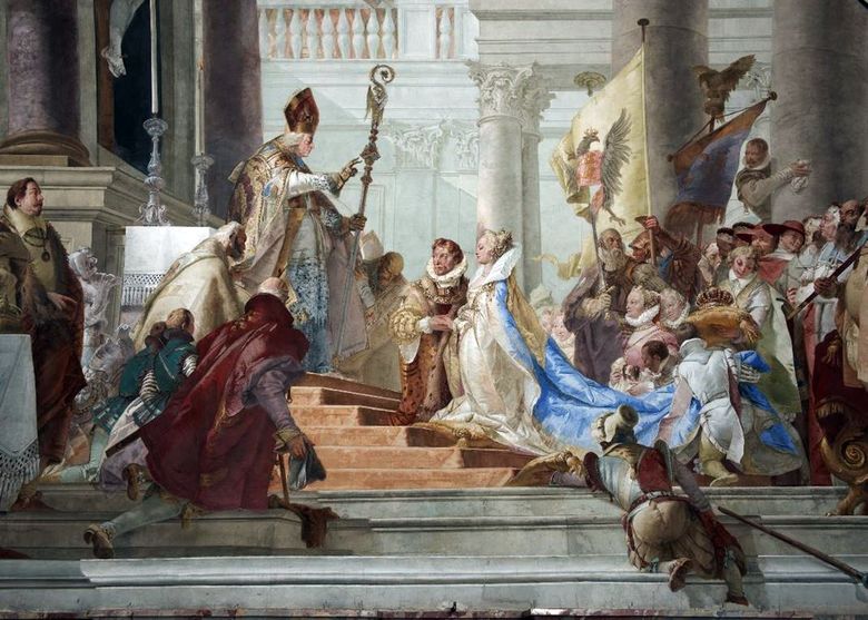 Mariage de Friedrich Barbarossa et de Béatrice de Bourgogne   Giovanni Battista Tiepolo