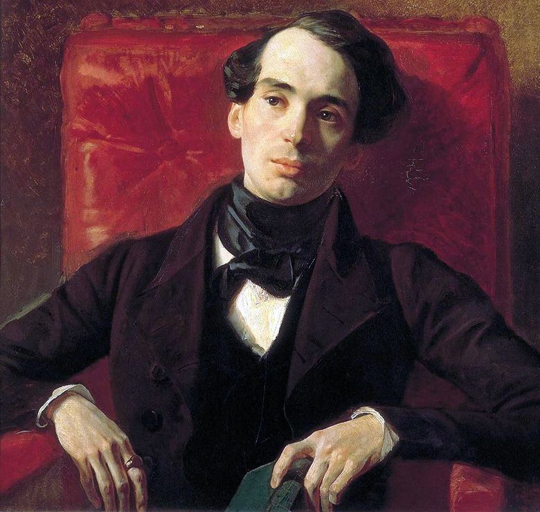 Portrait de lécrivain A. N. Strugovshchikov   Karl Bryullov