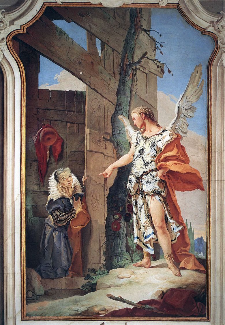 Lapparition de lange de Sarah   Giovanni Battista Tiepolo