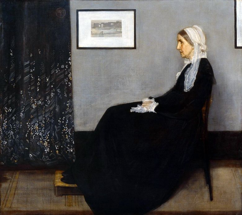 Arrangement en gris et noir n ° 1: Portrait de mère   James Whistler