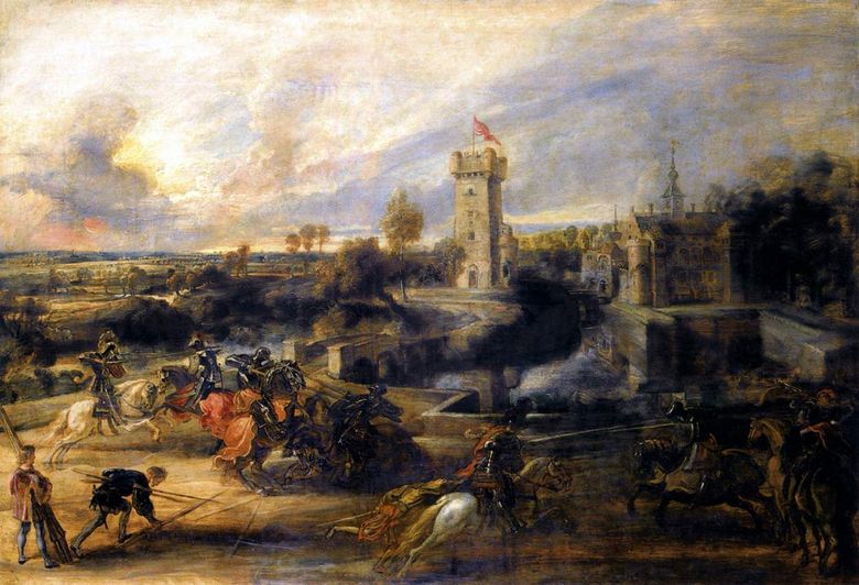 Le duel devant Stan Castle   Peter Rubens