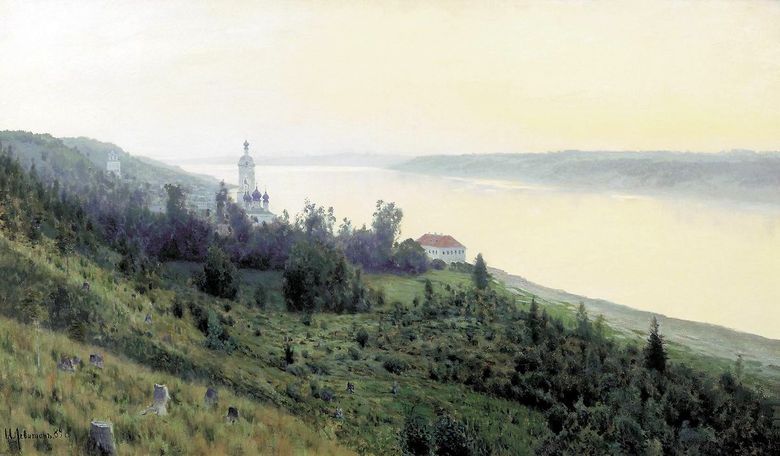 Le soir. Golden Reach   Isaac Levitan