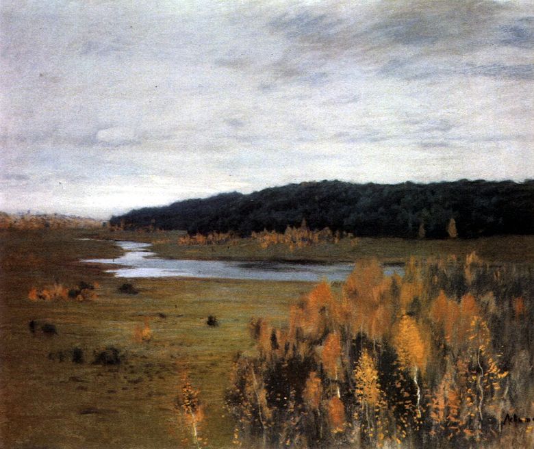 Vallée de la rivière   Isaac Levitan