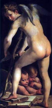 Arc de rabotage Cupidon   Francesco Parmigianino