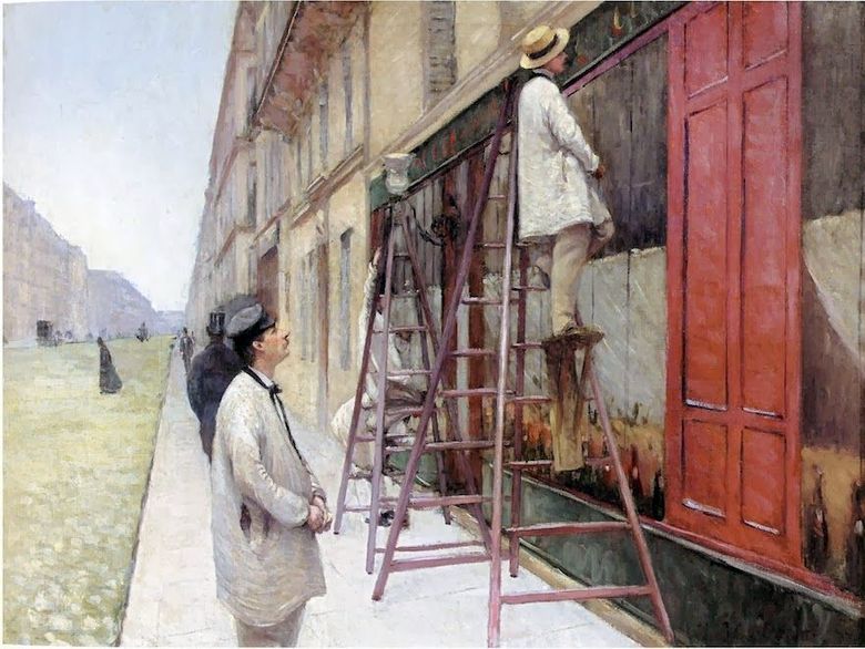 Peintres de façades   Gustave Caillebotte