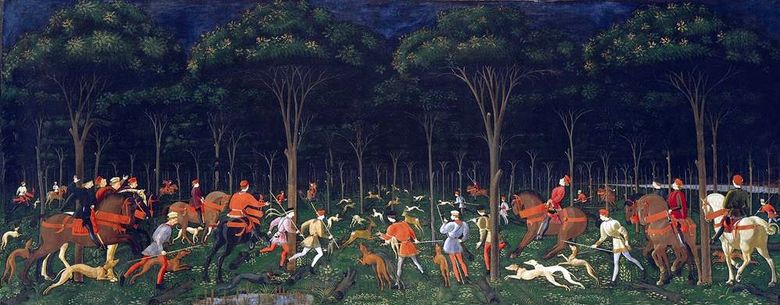 Chasse nocturne   Paolo Uccello