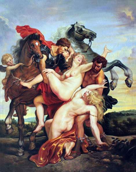 Lenlèvement des filles de Leucippus   Peter Rubens