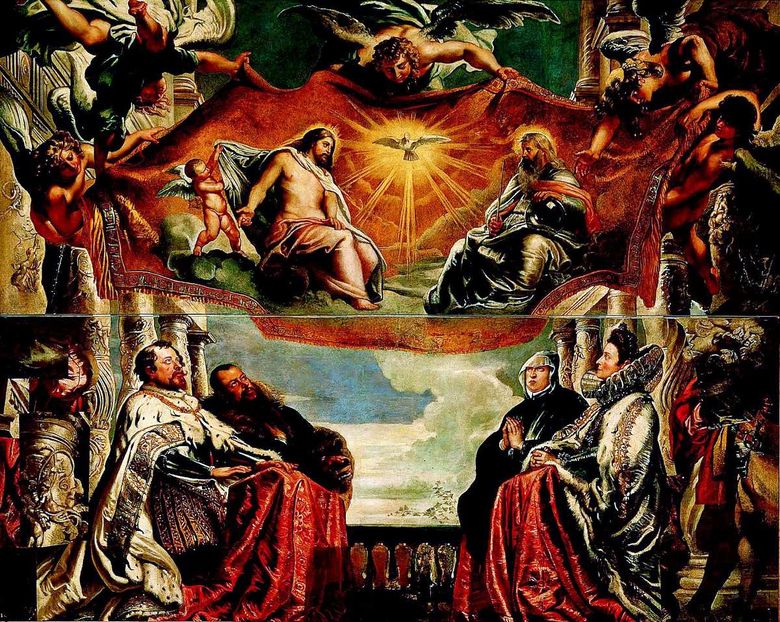 La famille Gonzaga adore la Trinité   Peter Rubens
