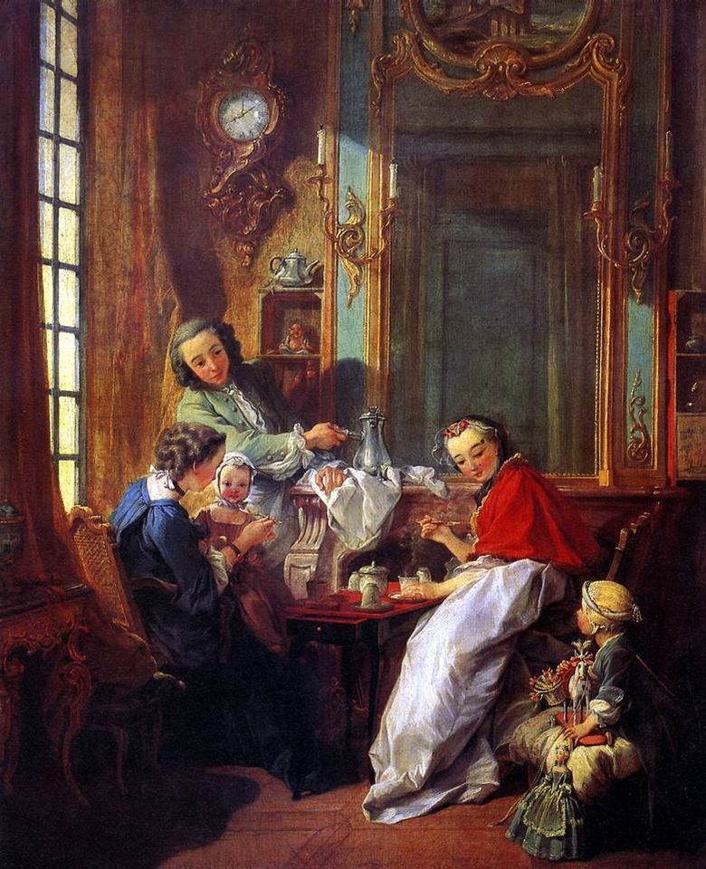 Café du matin   Francois Boucher