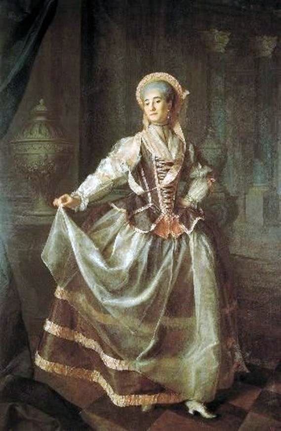 Portrait dun élève de la société éducative impériale des jeunes filles nobles Alexandra Levshina   Dmitry Levitsky