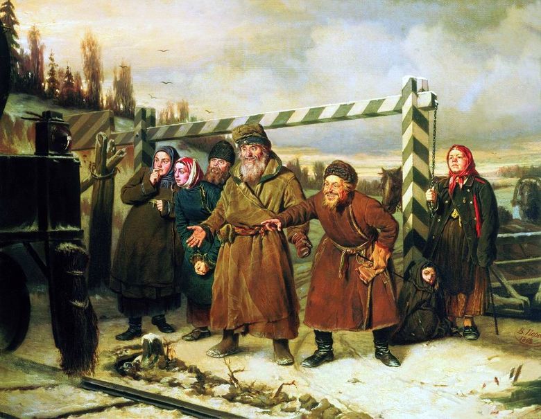 En train   Vasily Perov