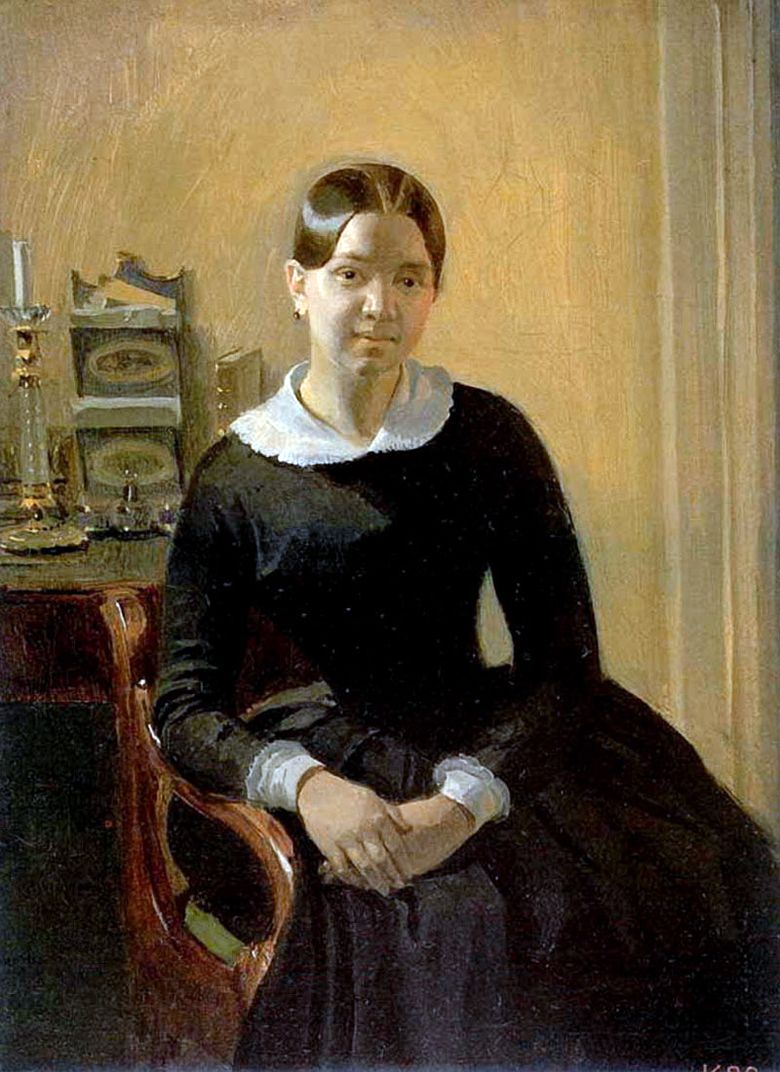 Portrait dAnna Petrovna Zhdanovich   Fedotov Pavel Andreevich