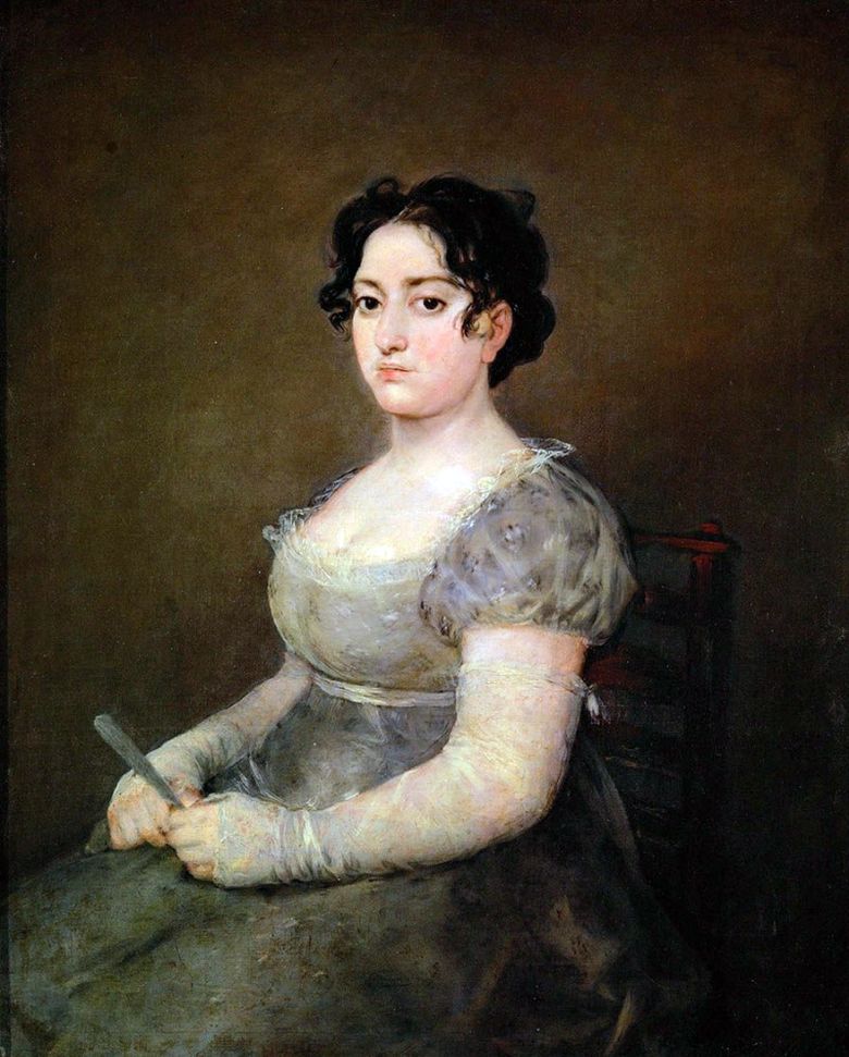 Femme avec un éventail   Francisco de Goya
